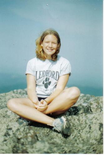 Jennifer on a hike up a mountain in Virginia