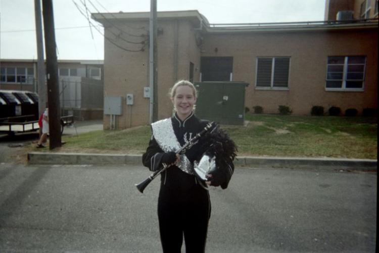 Jennifer at a band competition